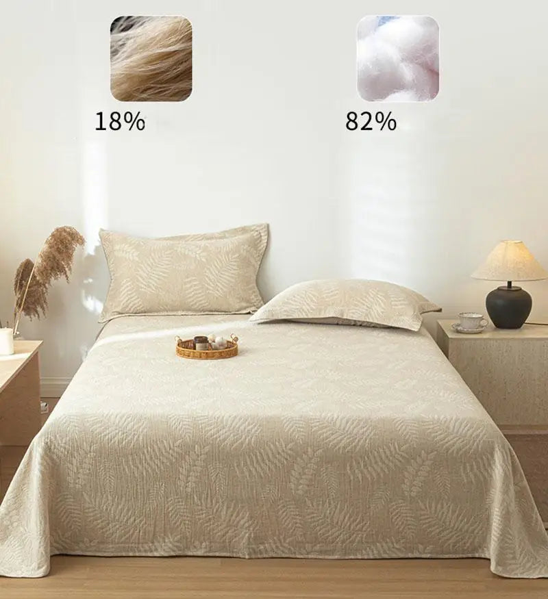 Cotton and Linen Bed Sheet