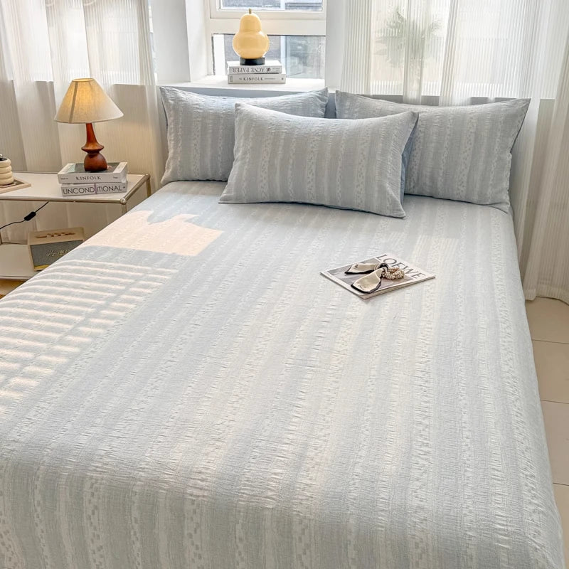 Pure Cotton Tee-piece Set Thiened Double-layered Cotton Bedding