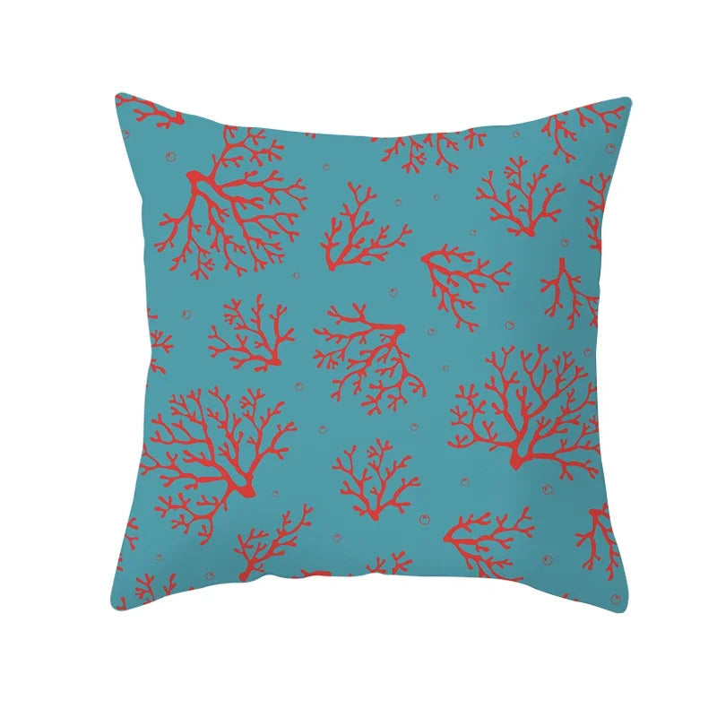 Coral Pillow Case Spring Home Decor Style Pillow Cushion Cover