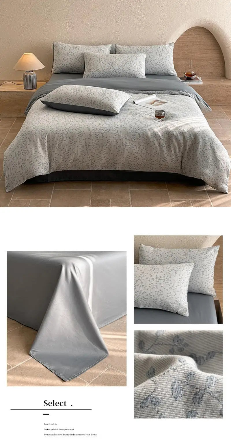 3-Layer Yarn Cotton Bedding Set