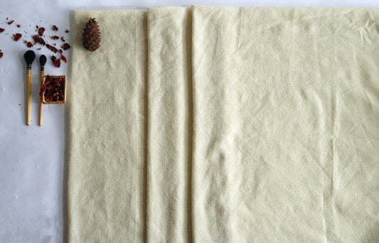 Woolen Mesh Fabric | Greige Finish | By The Yard