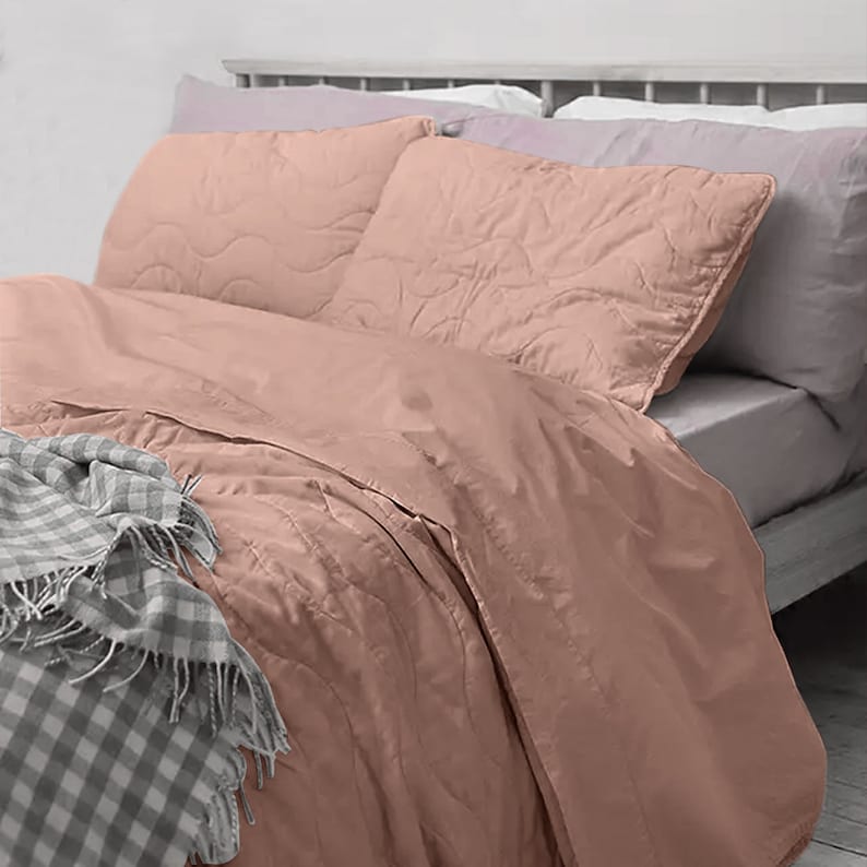 Piglet stitch - Pure Linen Quilt Sets