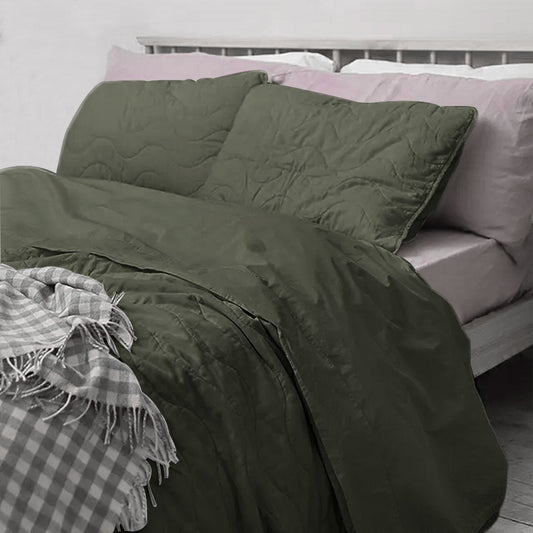 Piglet stitch - Linen Cotton Quilt Sets